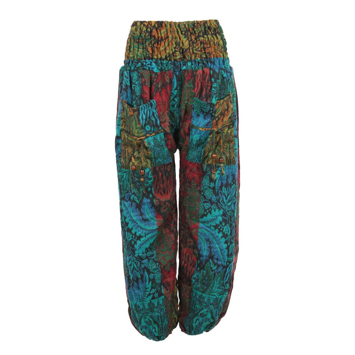 Floral Cashmelon Genie Pants