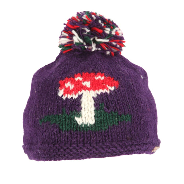 Mushroom Knit Wooly Hat