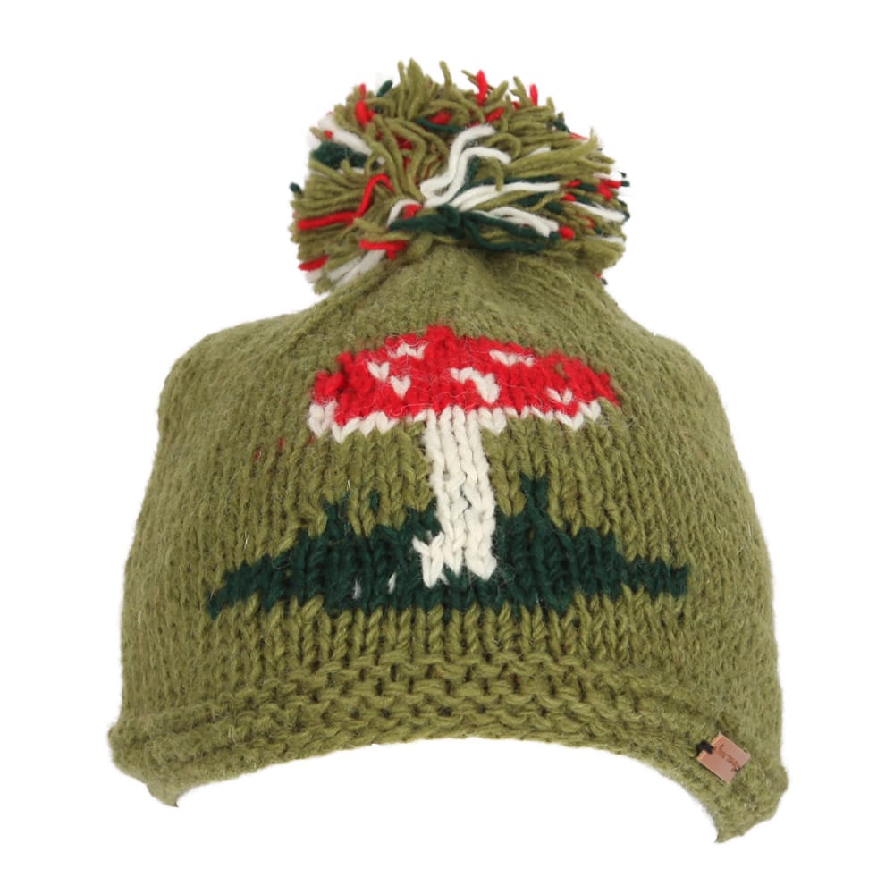 Mushroom Knit Wooly Hat