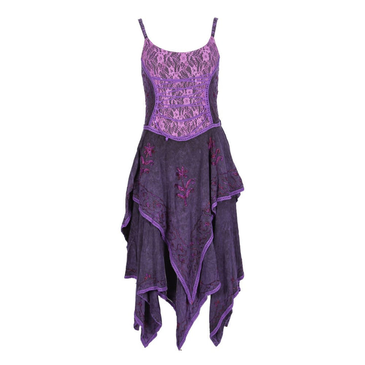 Layered Handkerchief Corset Dress