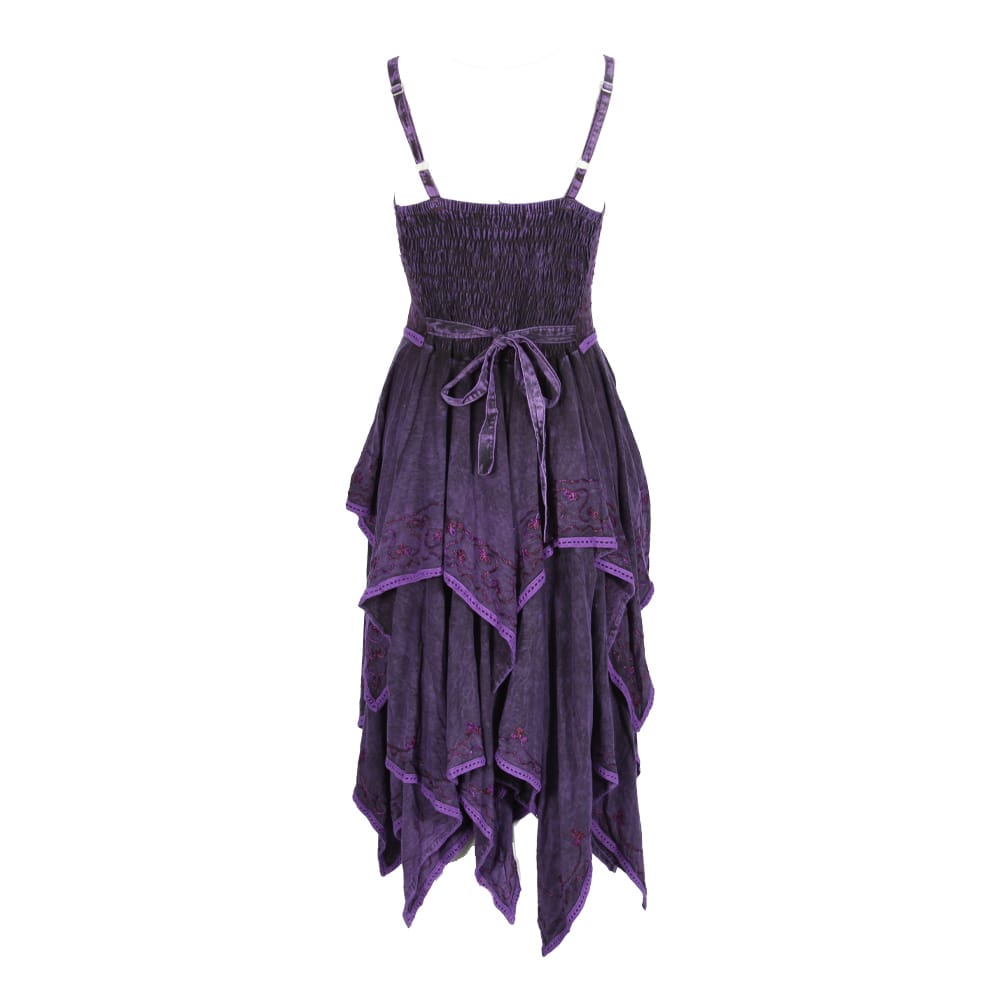 Layered Handkerchief Corset Dress