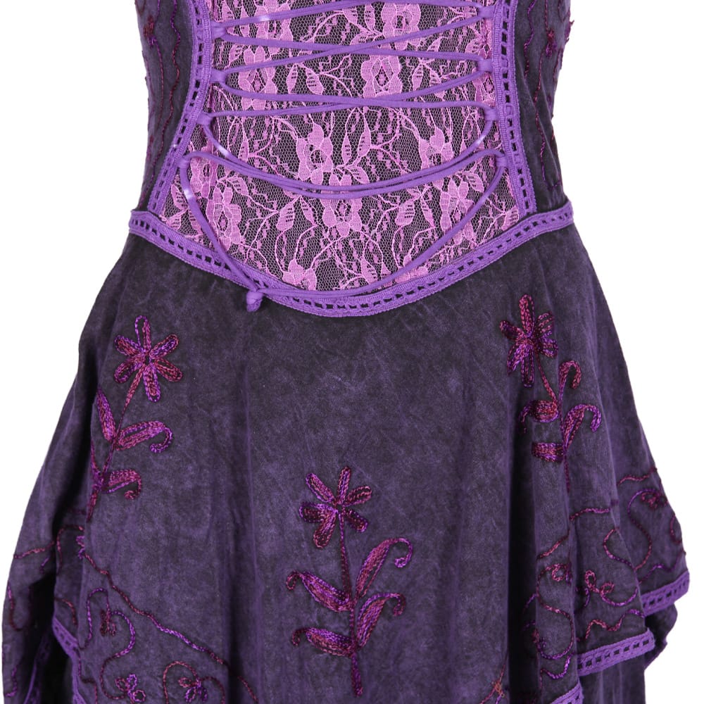 Layered Handkerchief Corset Dress