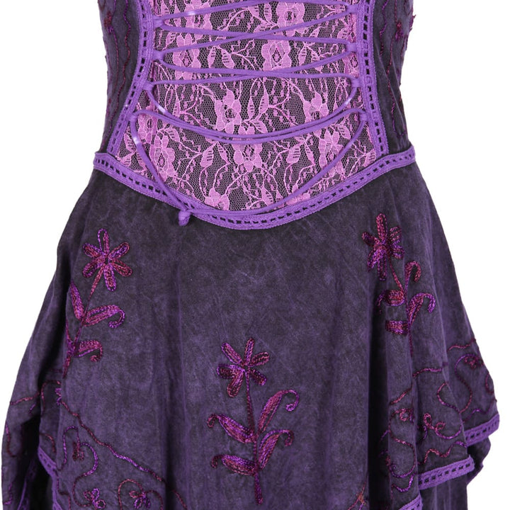 Layered Handkerchief Corset Dress