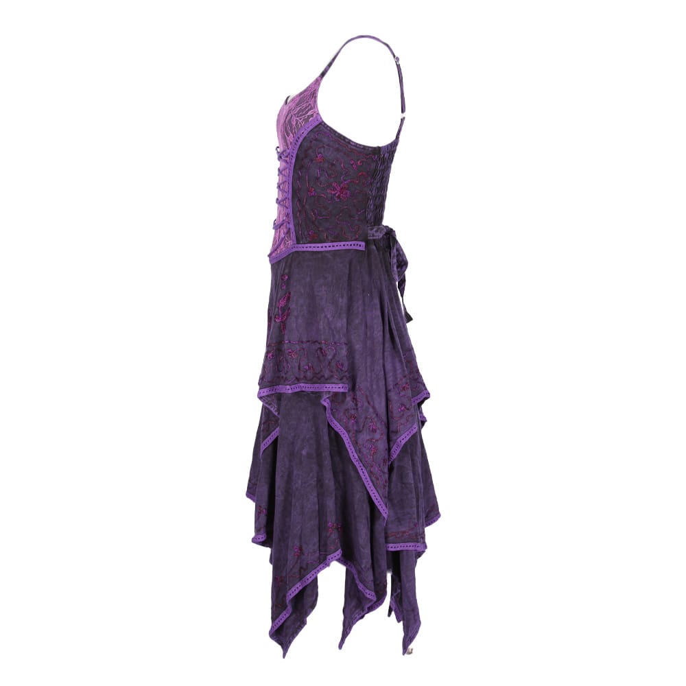 Layered Handkerchief Corset Dress
