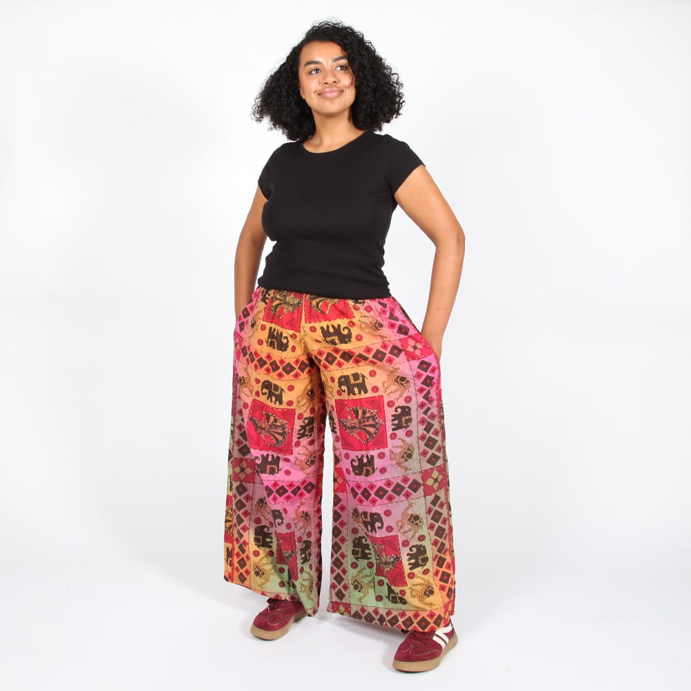 Tie Dye Kantha Flares
