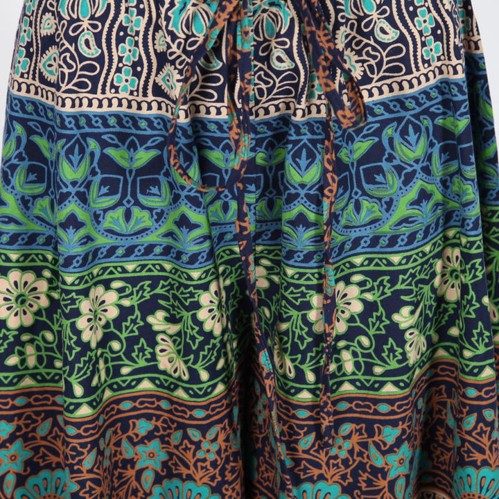Cotton Bagru Flare Trousers