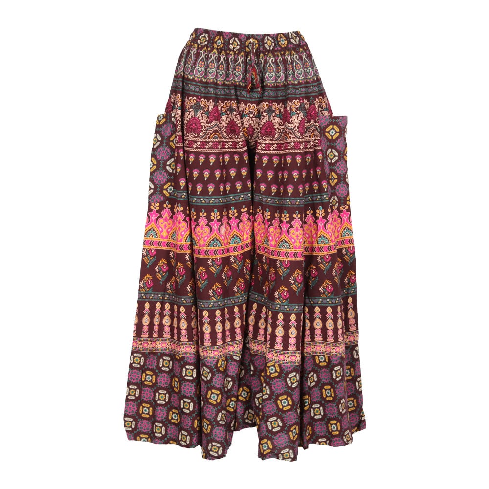 Cotton Bagru Flare Trousers