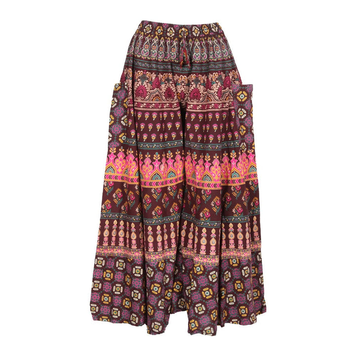 Cotton Bagru Flare Trousers