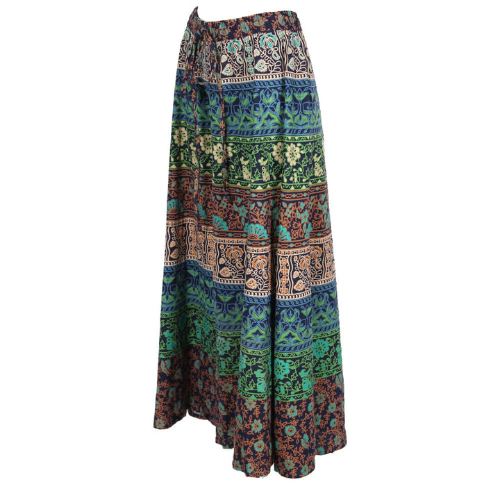 Cotton Bagru Flare Trousers