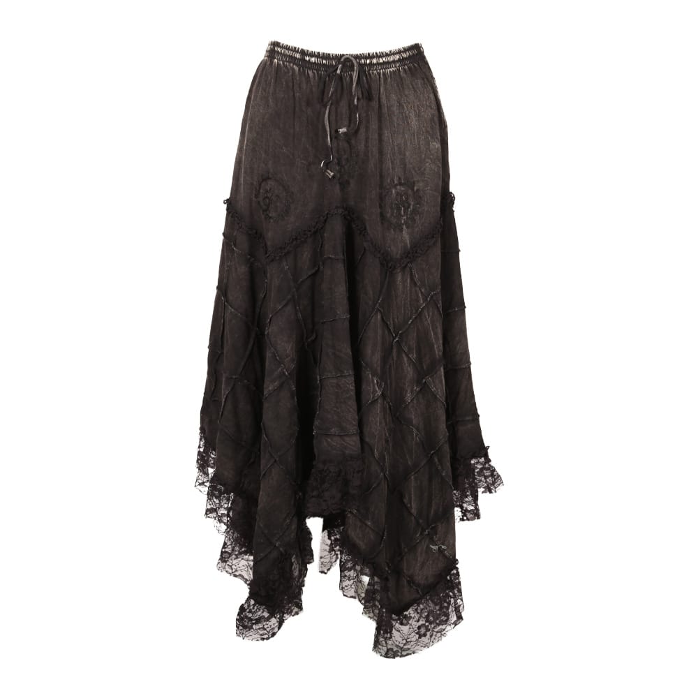 Hanky Lace Hem Patch Skirt
