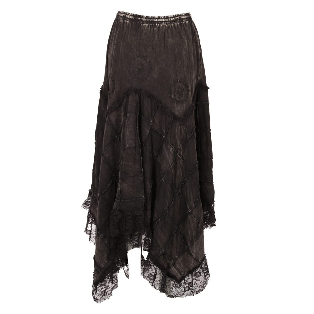 Hanky Lace Hem Patch Skirt