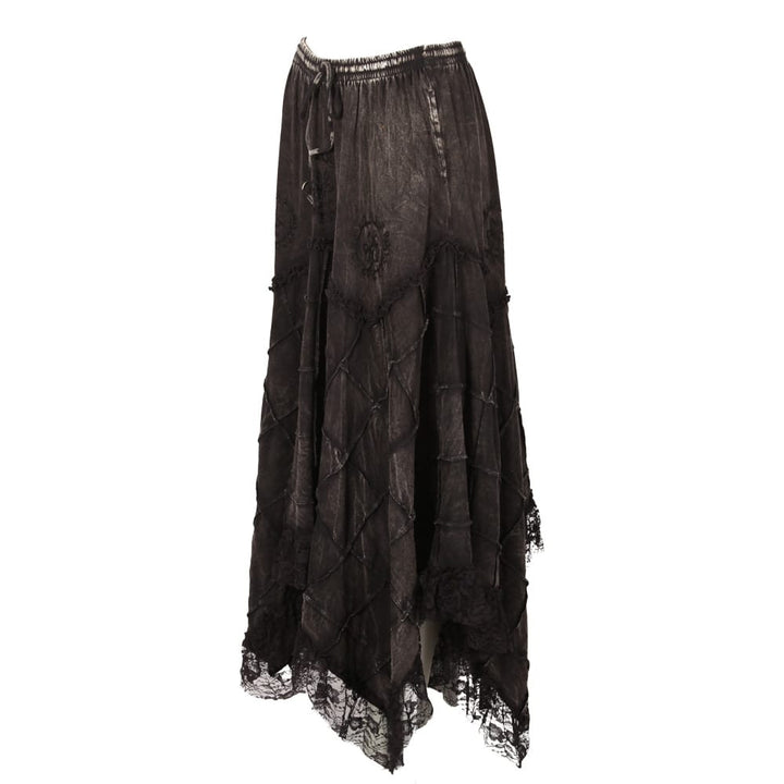 Hanky Lace Hem Patch Skirt