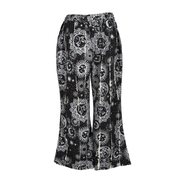 Flared Over Dyed Wide Leg Trousers