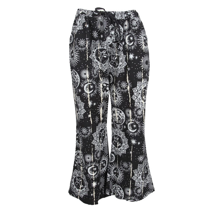 Flared Over Dyed Wide Leg Trousers