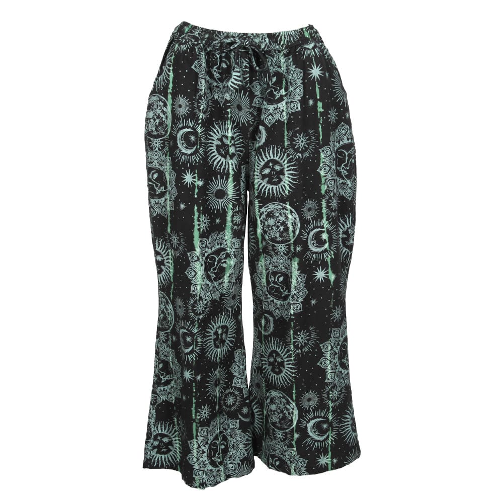 Flared Over Dyed Wide Leg Trousers