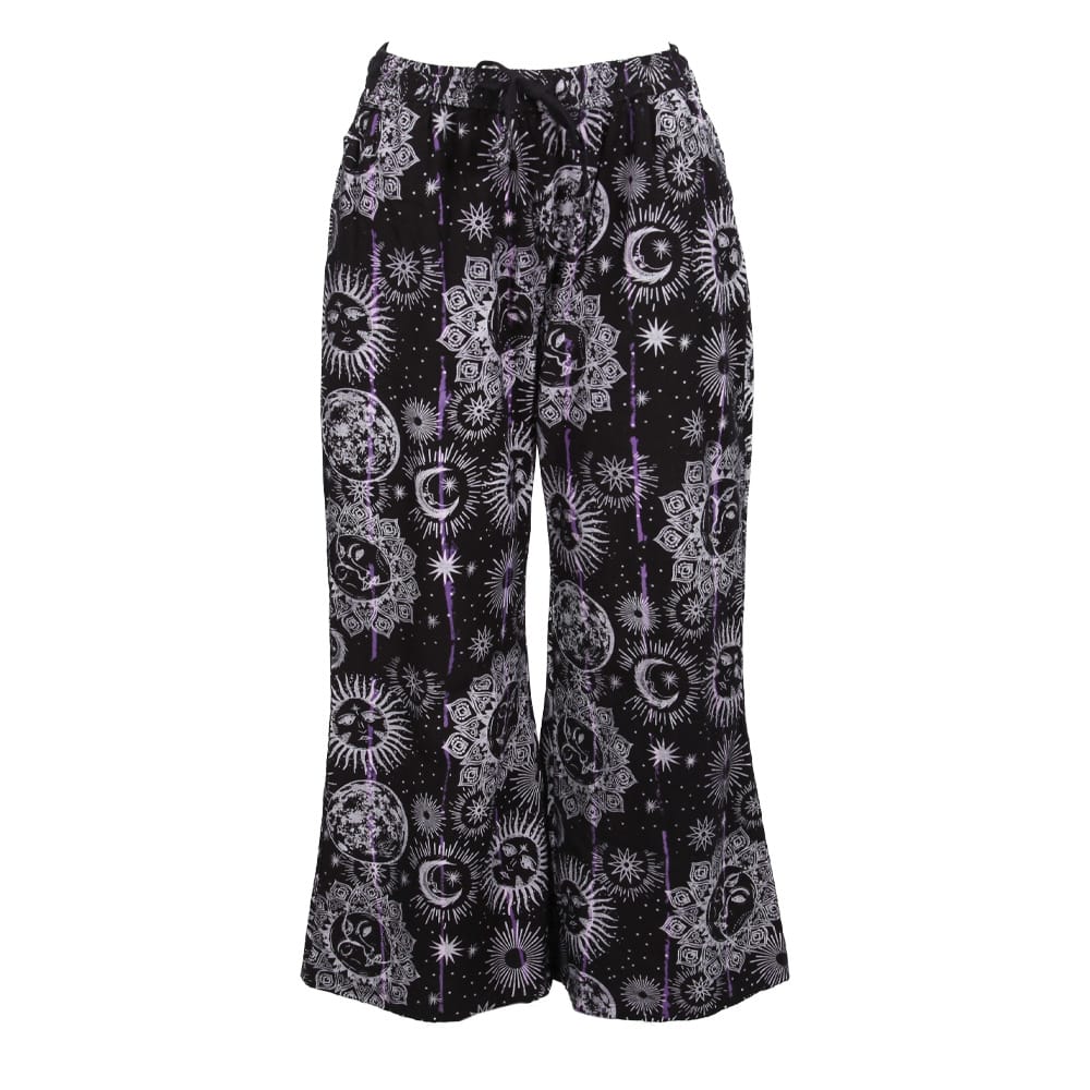 Flared Over Dyed Wide Leg Trousers