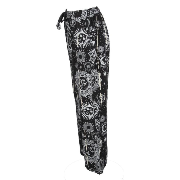Flared Over Dyed Wide Leg Trousers