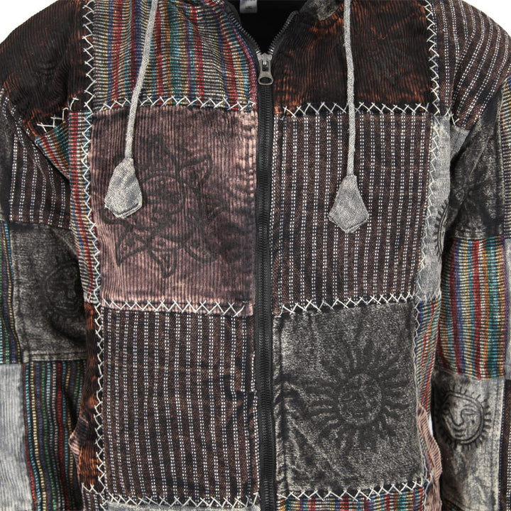 Fleece Lined Patchwork Jacket