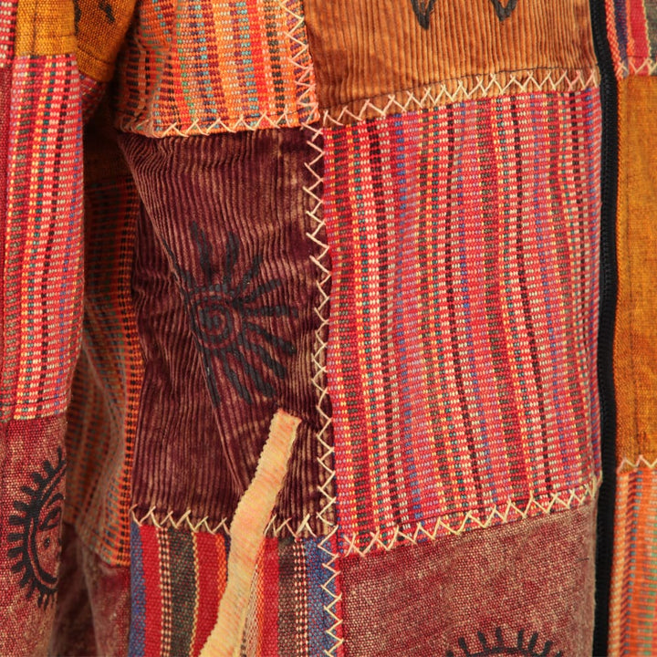 Fleece Lined Patchwork Jacket