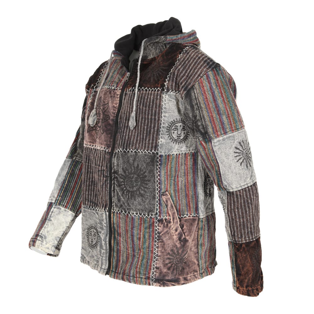 Fleece Lined Patchwork Jacket