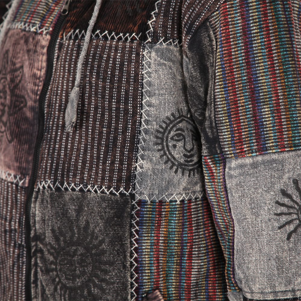 Fleece Lined Patchwork Jacket
