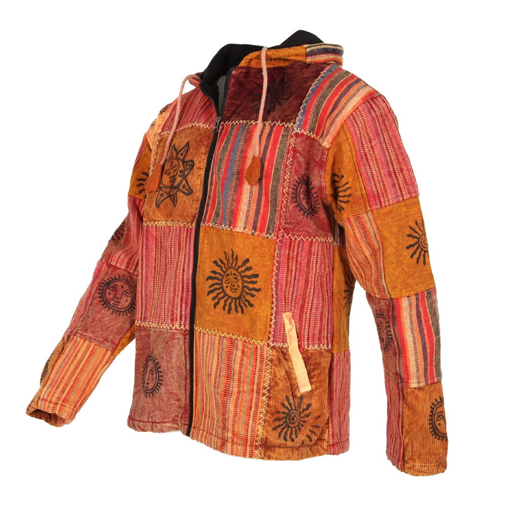 Fleece Lined Patchwork Jacket