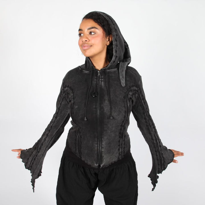 Split Cuff Pixie Hoodie
