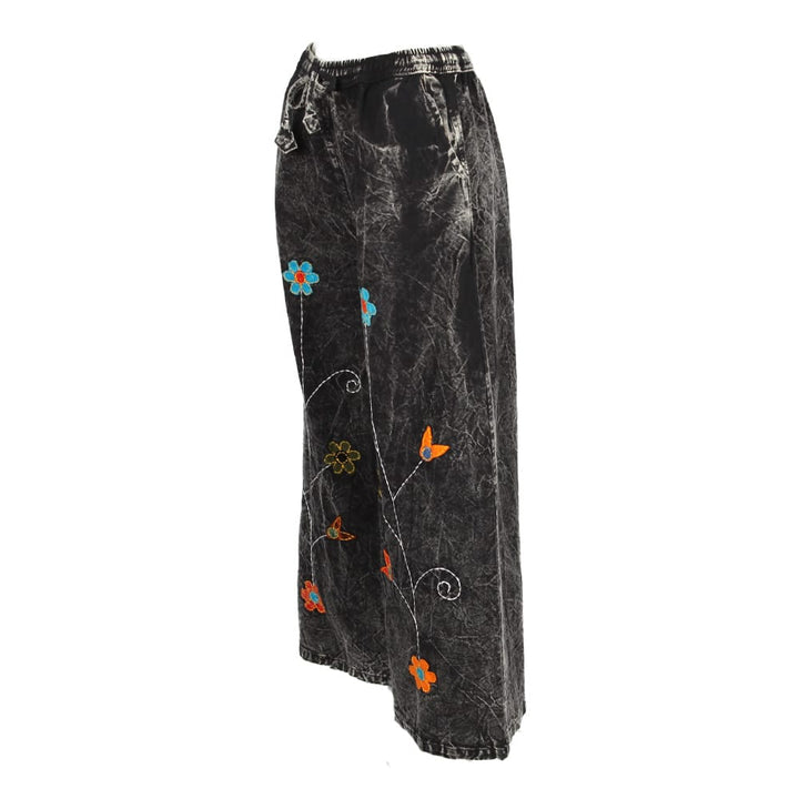 Aplique Wide Leg Trousers