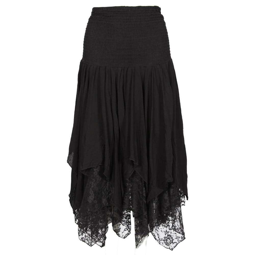 Hanky Hem Lace Goth Skirt