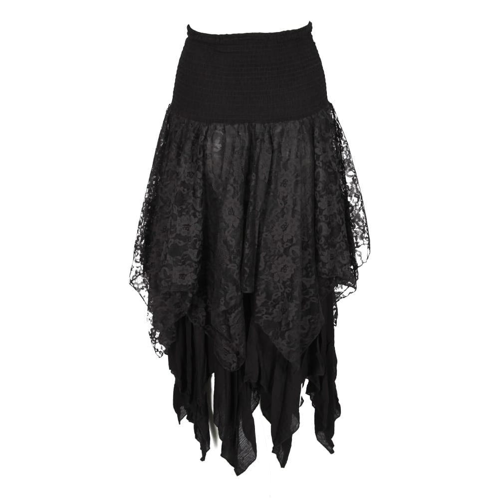 Hanky Hem Lace Goth Skirt