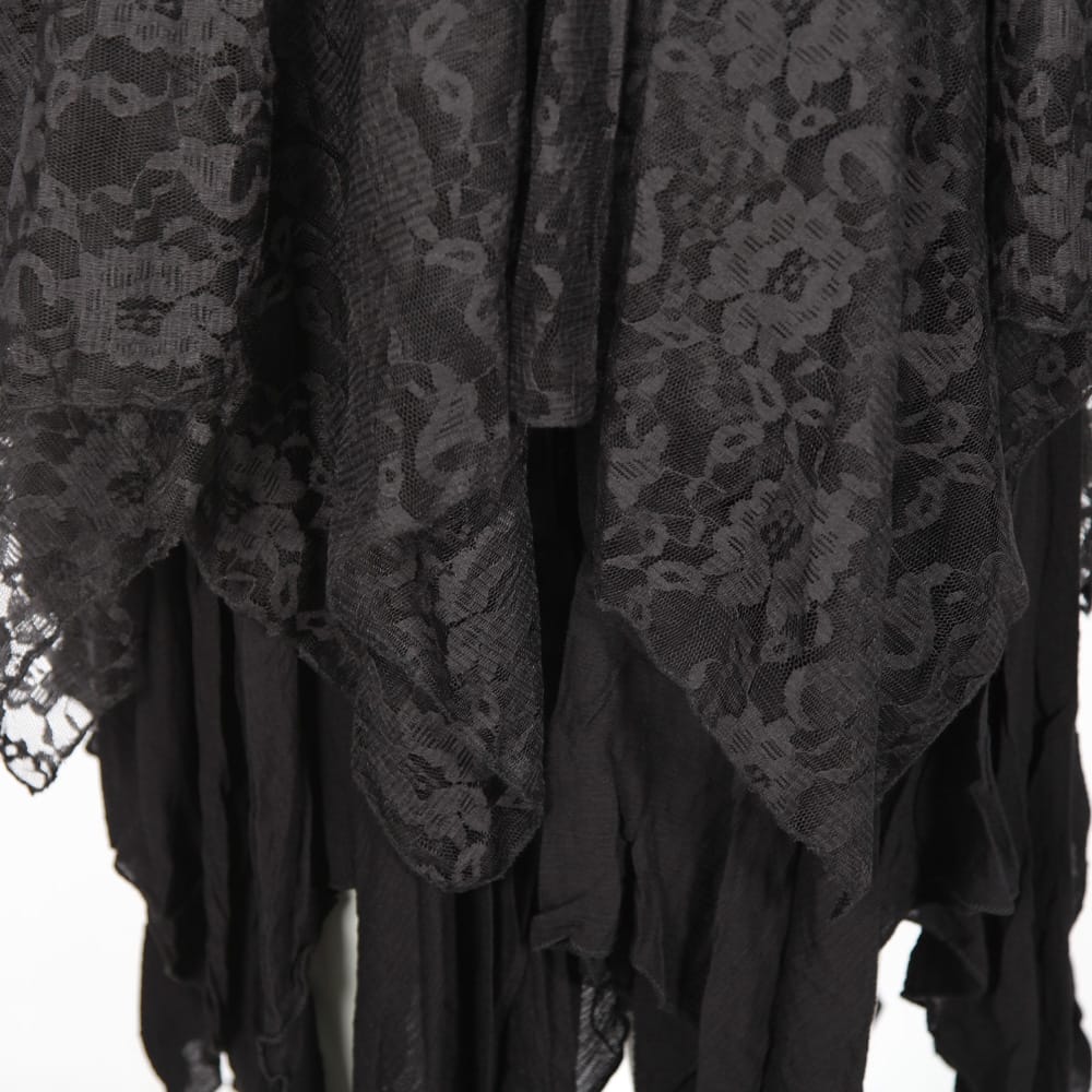 Hanky Hem Lace Goth Skirt