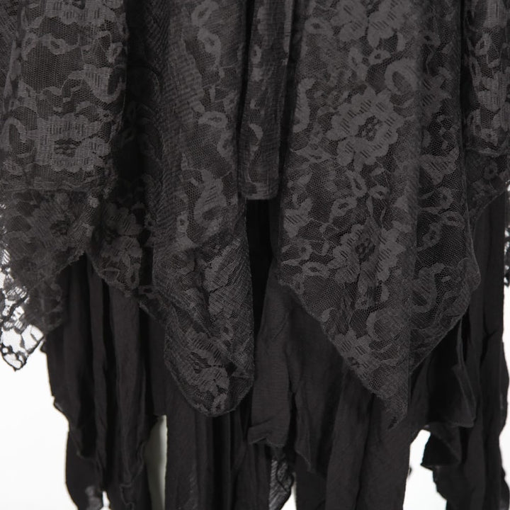 Hanky Hem Lace Goth Skirt