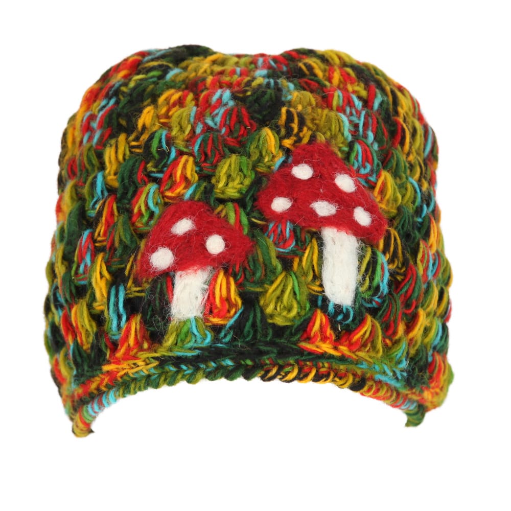 Wooly Mushroom Beanie Hat