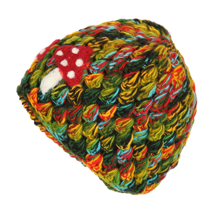 Wooly Mushroom Beanie Hat