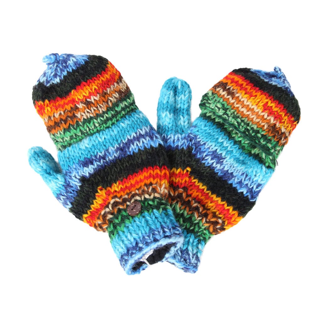 Fingerless Gloves With Mitten Cover