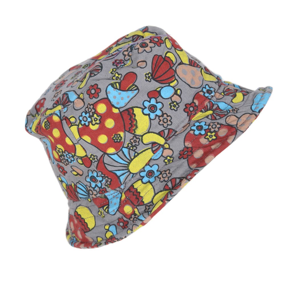 Mushroom Print Bucket Hat