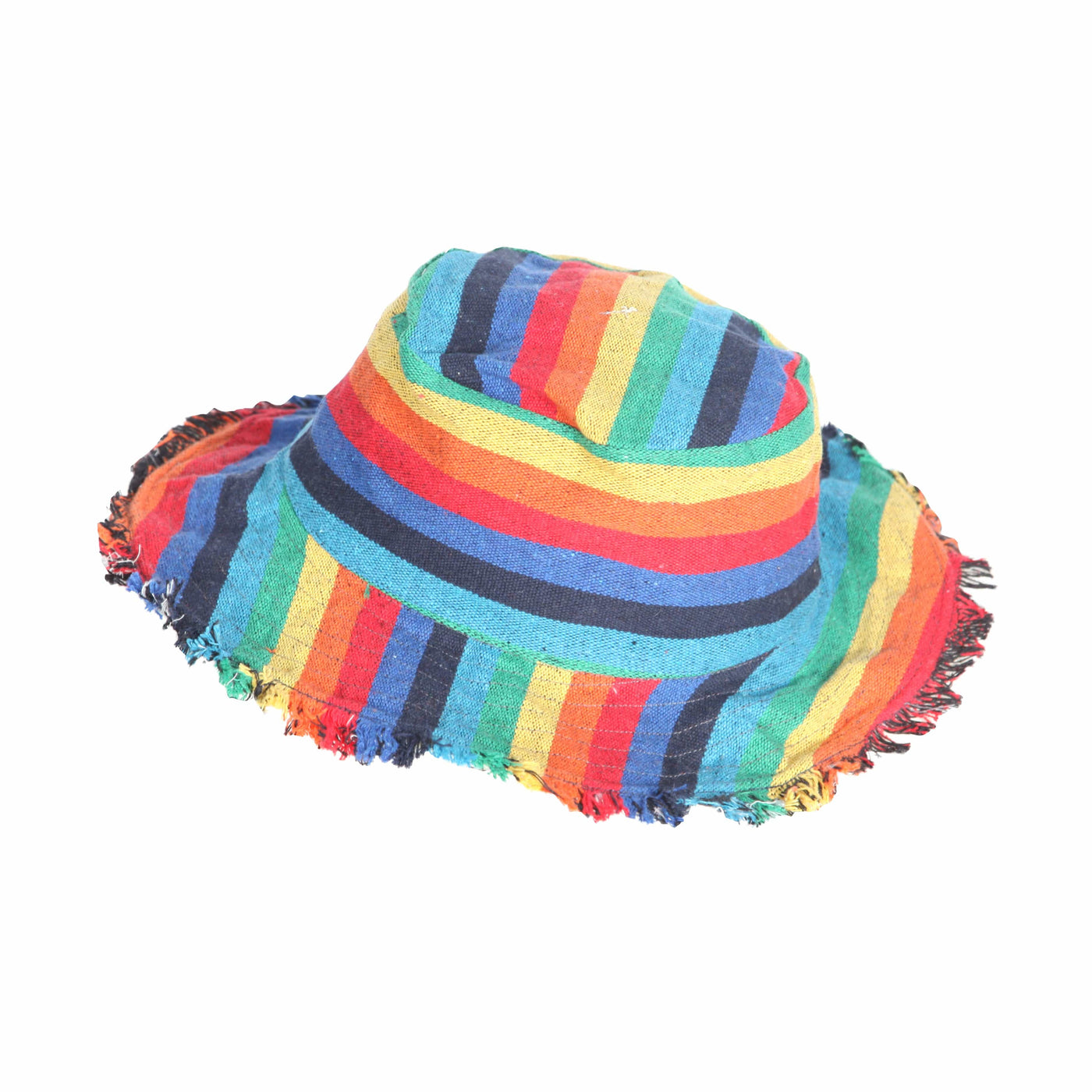 Men's Striped Hemp Sun Hat
