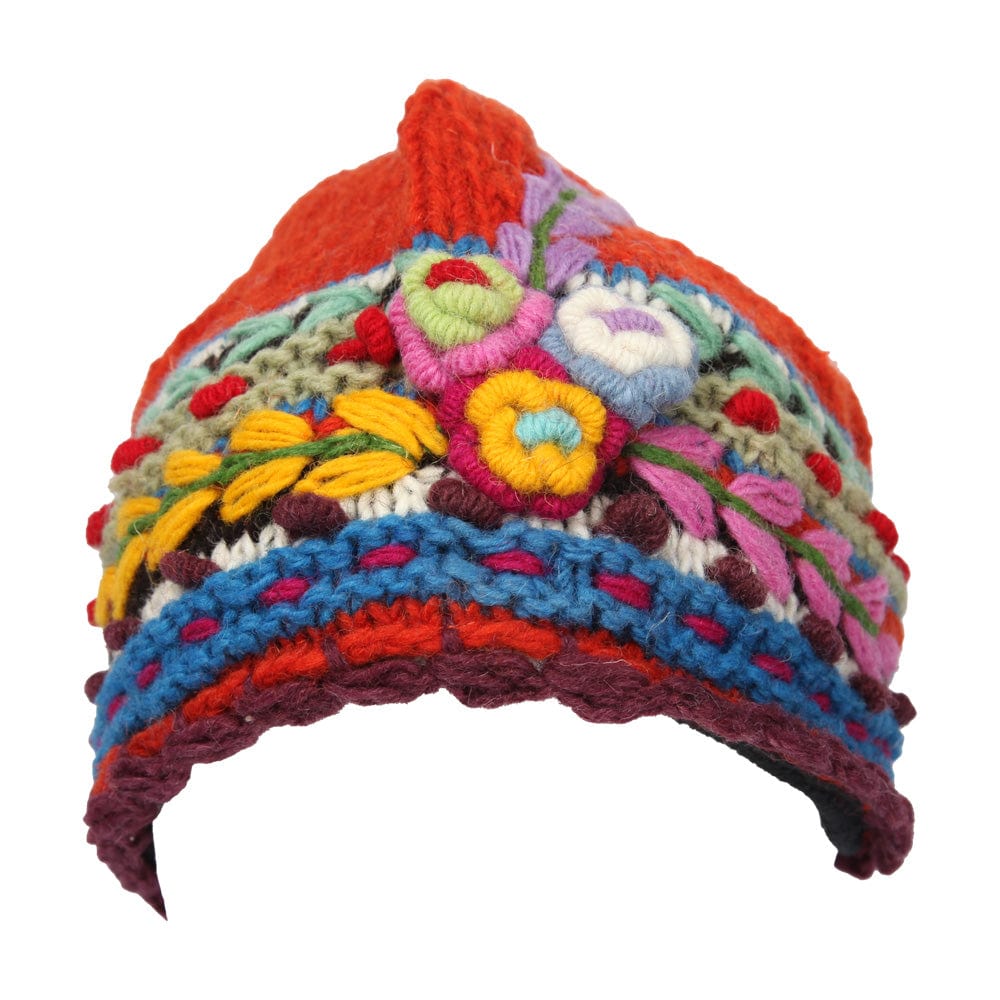 Flower Knitted Beanie