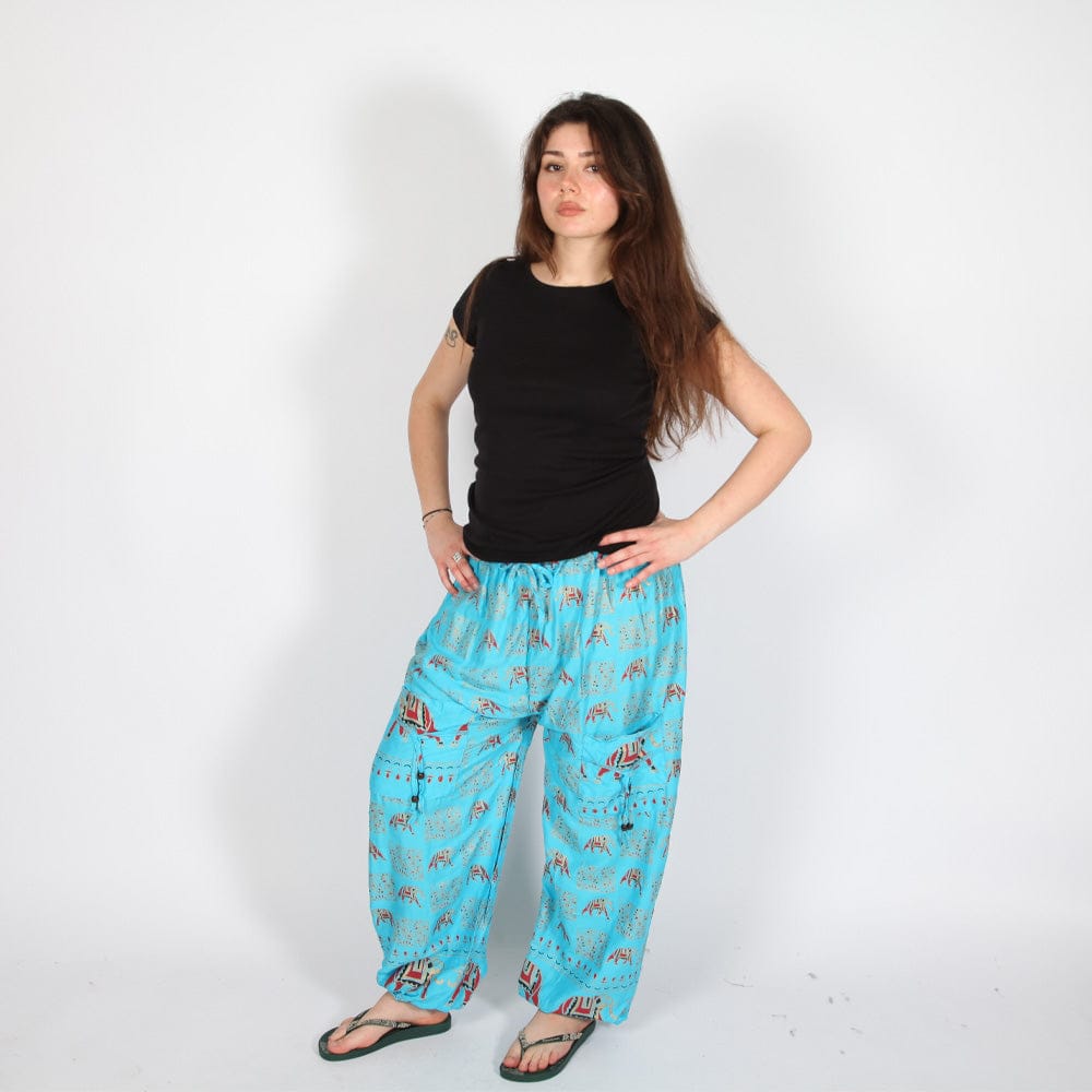 Foil Print Indian Harem Pants