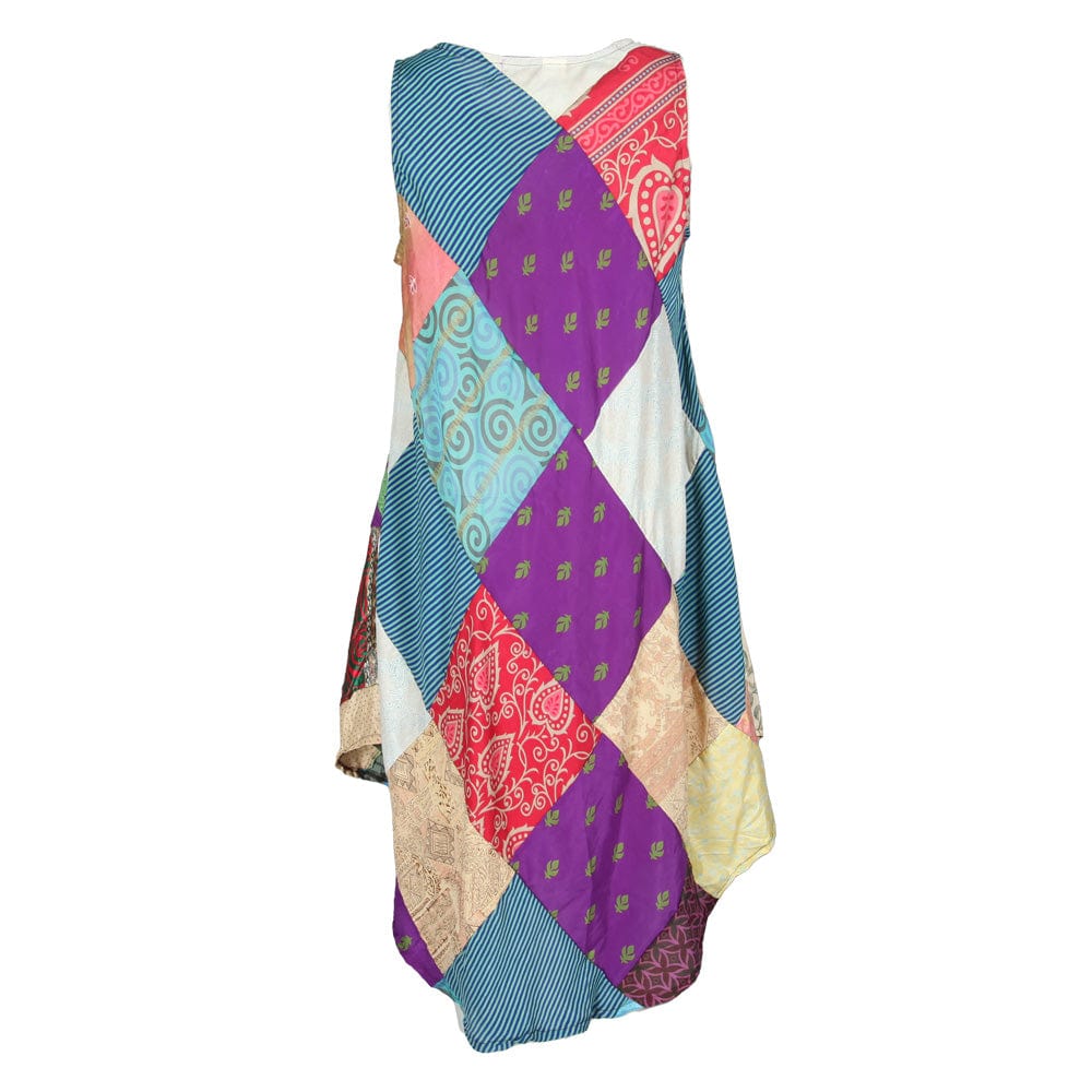 Upcycled Sari Patchwork Dress..