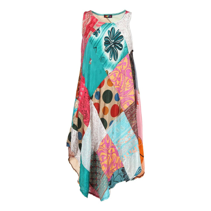 Upcycled Sari Patchwork Dress..