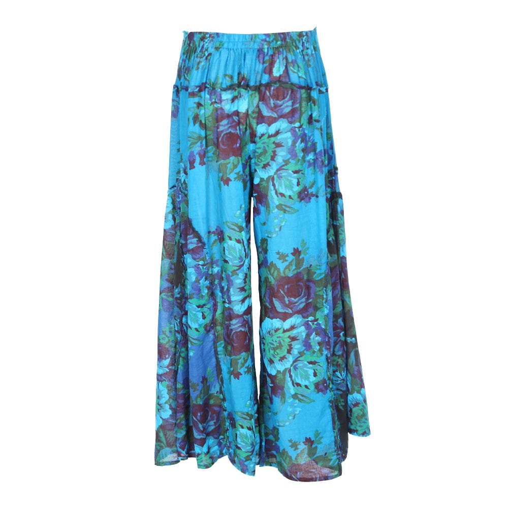 Floral Wide Leg Trousers