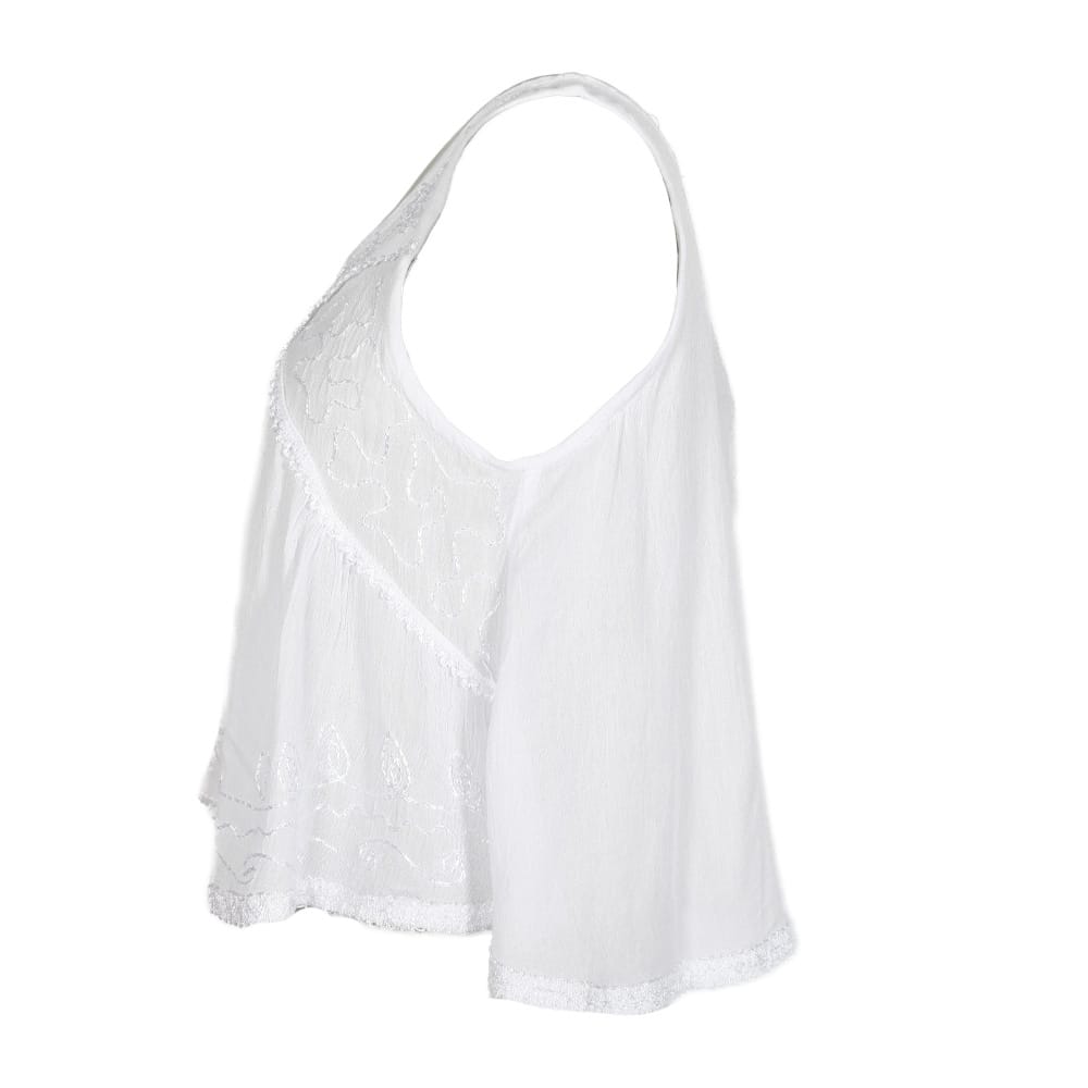 Floaty Embroidered Vest Top