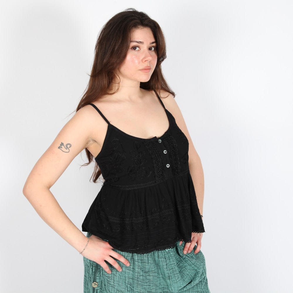 Embroidered Cami Top