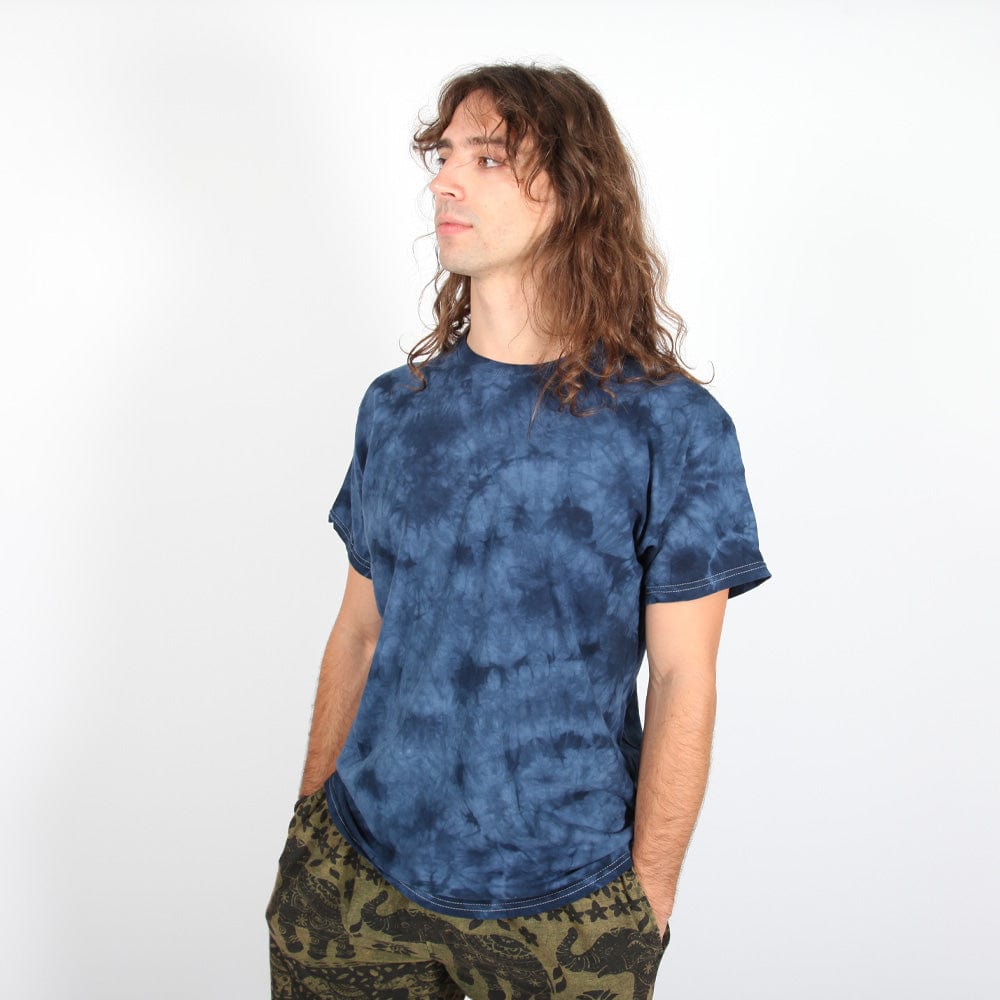 Ice Blue Tie Dye T Shirt