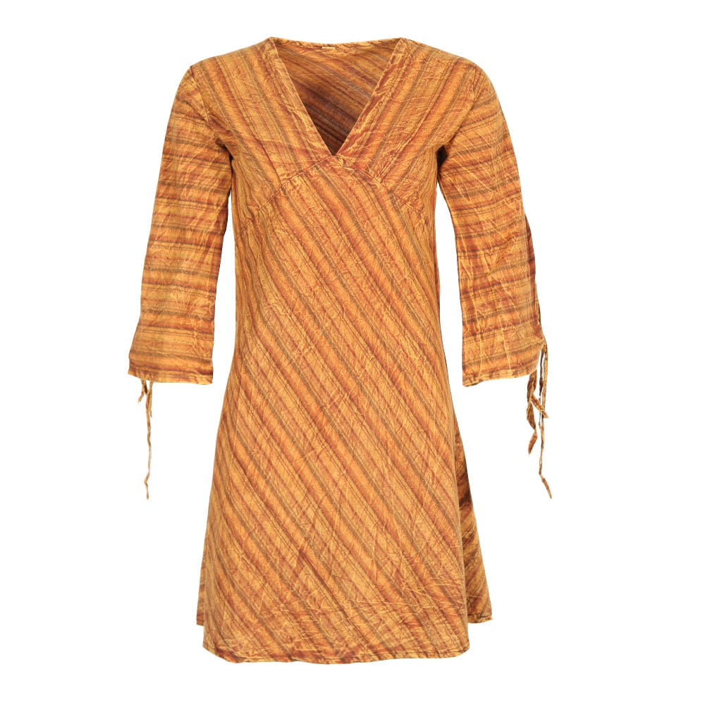 Stripe Cotton Mini Dress