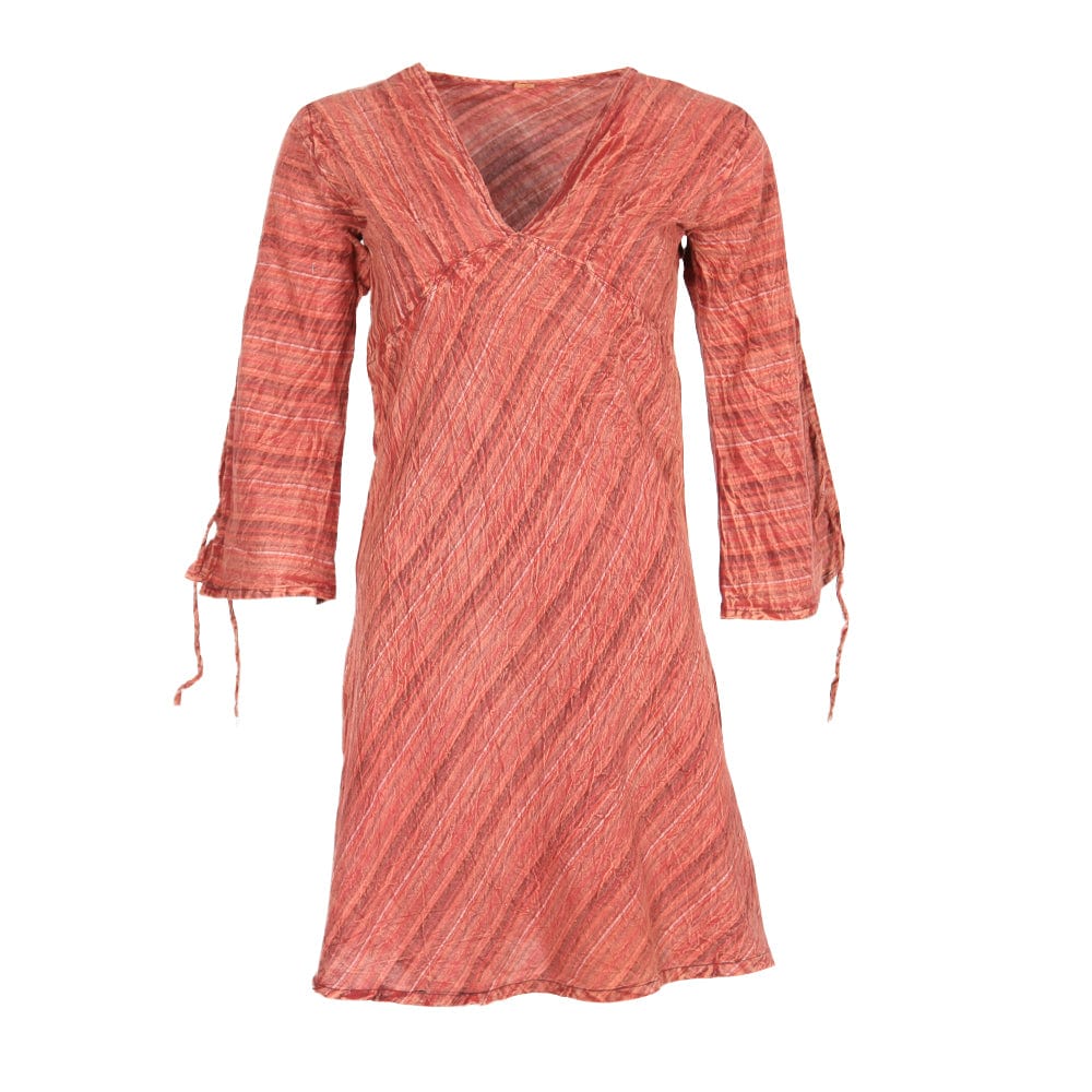 Stripe Cotton Mini Dress