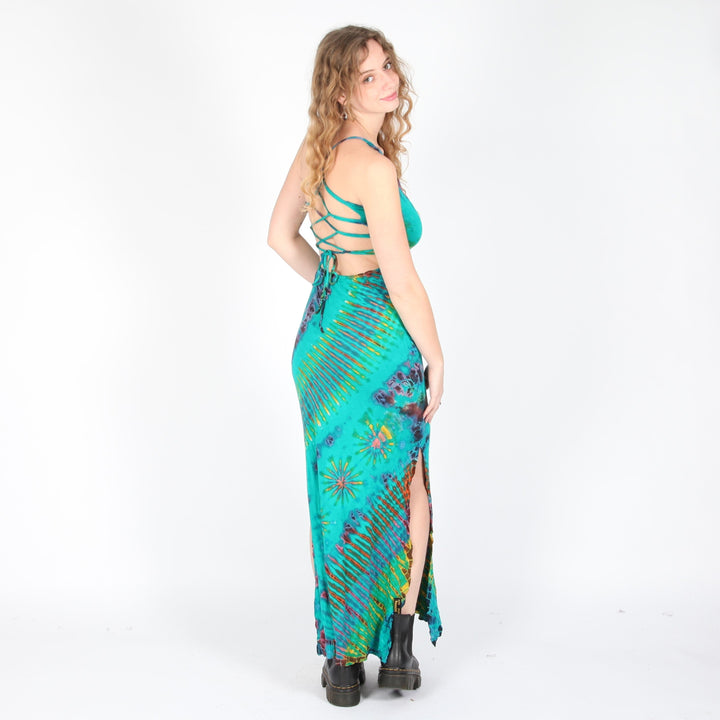 Tie Dye Bodycon Maxi Dress