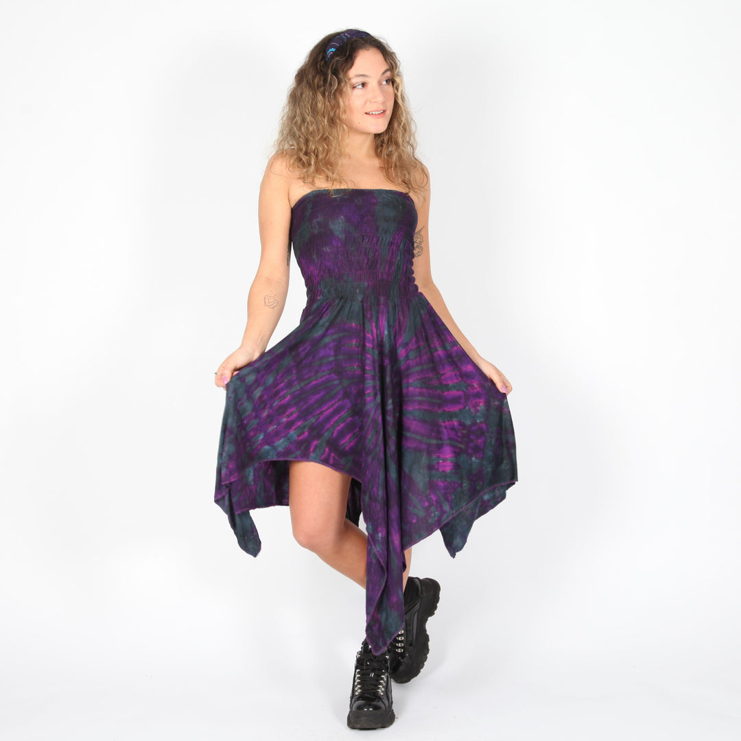 Tie Dye Festival Pixie Dress The Hippy Clothing Co. Tie Dye Festival Pixie Dress The Hippy Clothing Co.
