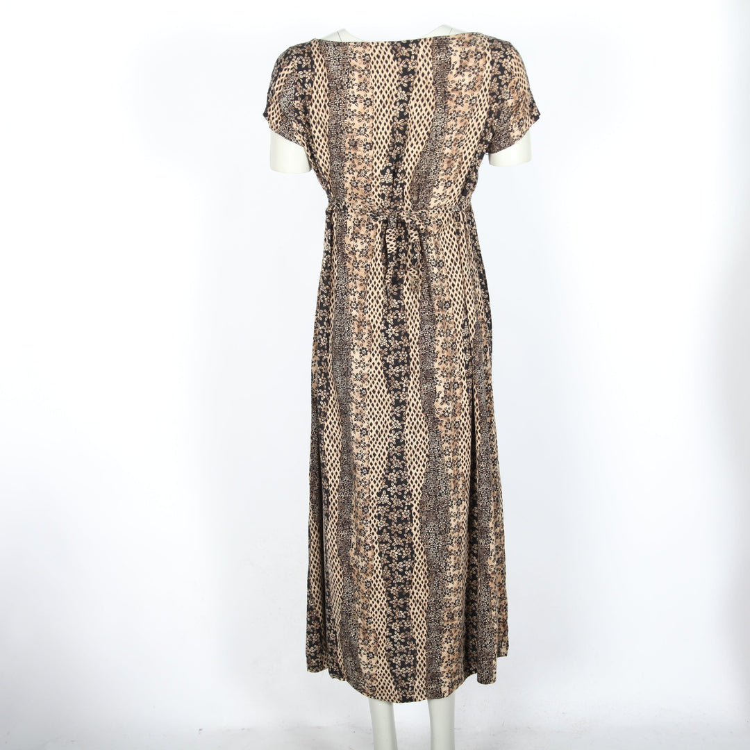 Maxi Floral Short Sleeve Dress